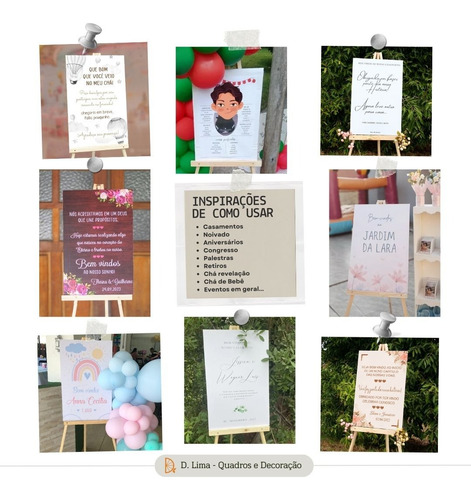 Kit Casamento 1 Placa Recepção 2 Cortejo 2 Cadeira De Noivos