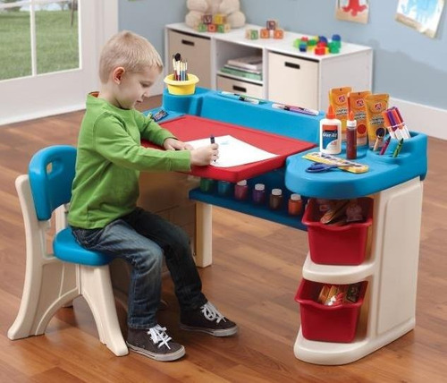 Escritorio Para Niños - Step2 - Mesa De Arte Multicolor