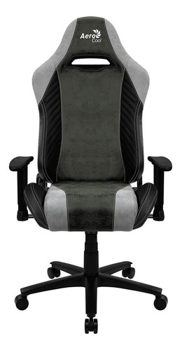 Silla de escritorio AeroCool Baron gamer ergonómica  verde con tapizado de aerosuede