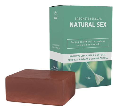 Sabonete Em Barra Naturalsex Óleo De Melaleuca E Barbatimão