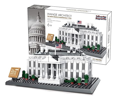 White House 3d Architecture Mini Building Blocks Model Kit, 