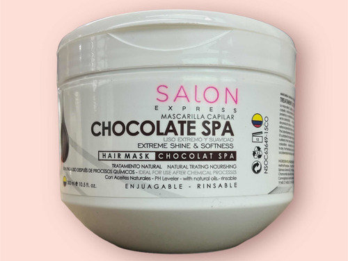 Imagen 2 de 3 de Mascarilla Capilar Chocolate Spa Salón Express