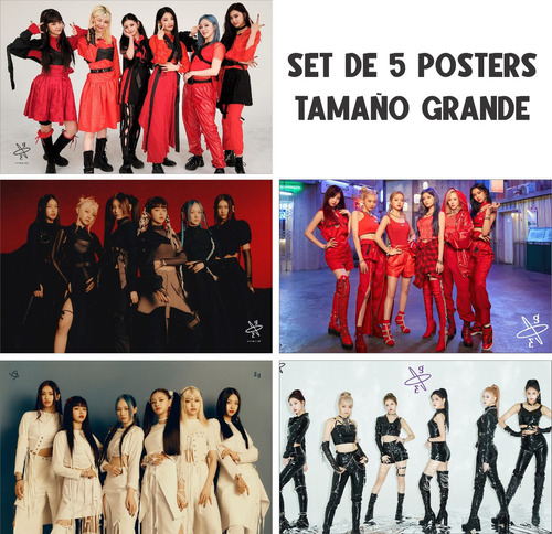 Poster Set De 5 Piezas Everglow Kpop Dun Dun First 