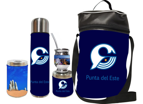 Equipo De Mate Set Matero Completo Punta Del Este. Ecocuero