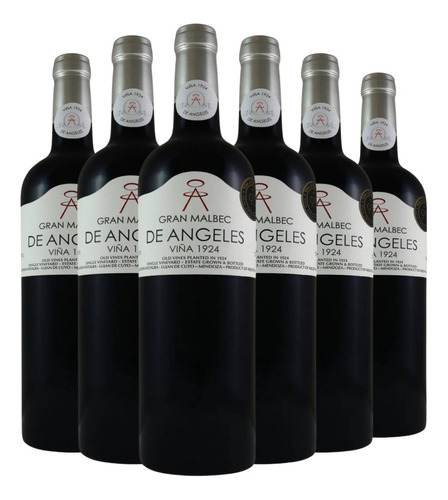 Vino De Angeles Gran Malbec Caja X 6 X 750ml.