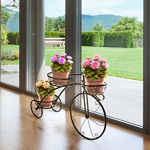 Soporte Para Plantas Diseño De Triciclo Para 3 Macetas