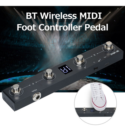 M-vave Pedal De Control Midi 4 Botones