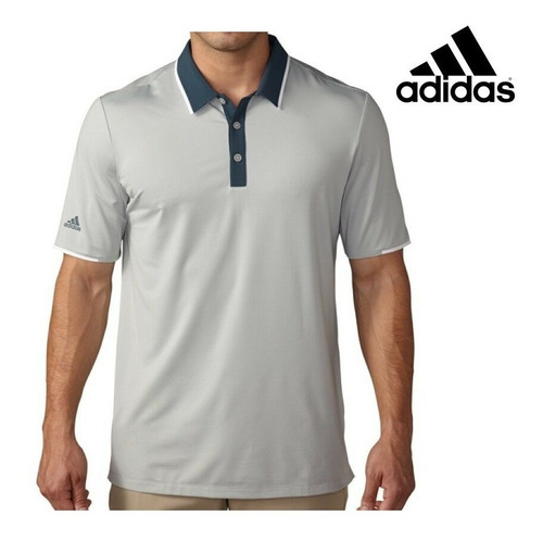 adidas Playera Polo S Gris Claro