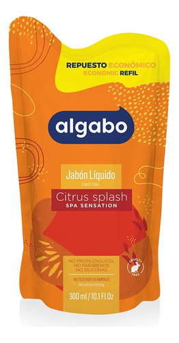 Dp Repuesto Jabón Líquido Citrus Splash 300ml Algabo