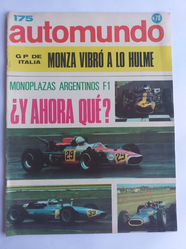 Revista Automundo Nro. 175 - Septiembre 1968 *