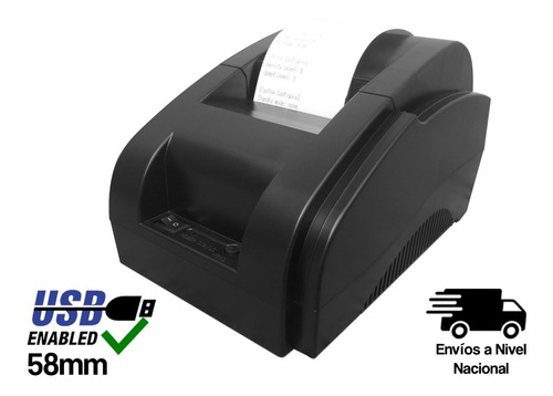 Imagen 1 de 3 de Impresora Tickera Térmica Xprinter 58mm Usb