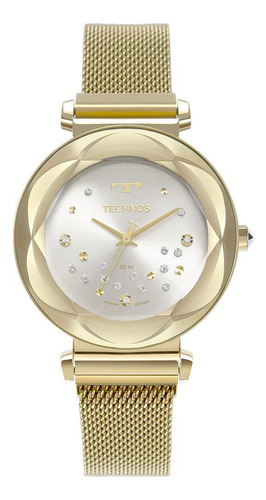 Relógio Feminino Technos Elegance Crystal Dourado 2039dd/1k
