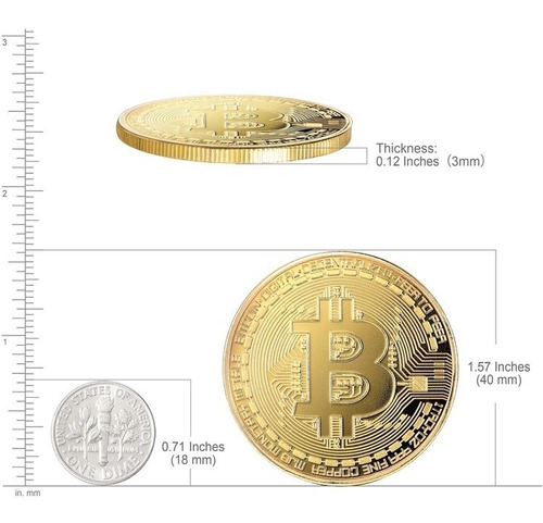 Imagen 7 de 10 de Bitcoin Moneda Fisica Criptomoneda De Coleccion Crip000066