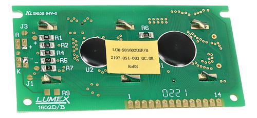 Lumex Lcm-s01602dsf/b Display Stn Transflectiva 16caracteres