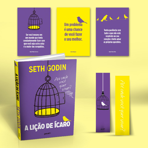 A Lição de Ícaro (Acompanha brindes!): Até onde você quer voar?, de Godin, Seth. Editora Belas-Letras Ltda.,Random House, capa mole em português, 2021