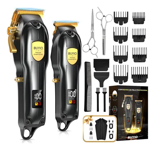 Buyio Lmáquina De Cortar Cabelho Profissional Kit De Cortadores, C Preto 5v