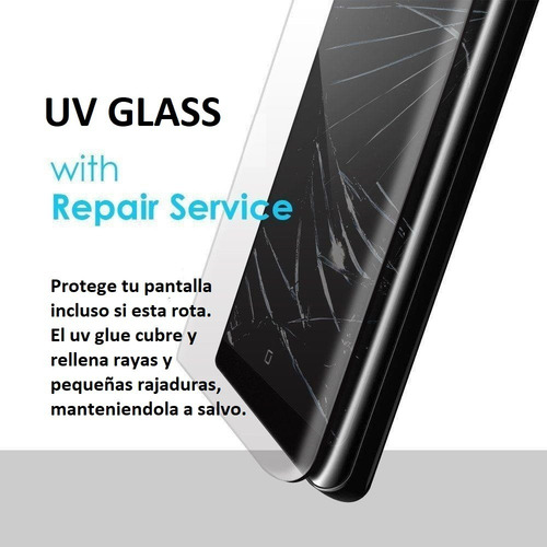 Imagen 4 de 9 de Vidrio Templado Curvo Uv Glass Para Samsung S23 Ultra