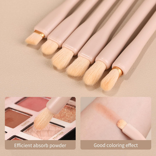 Set 8 Brochas Maquillaje Para Polvo Corrector Difuminar Y So
