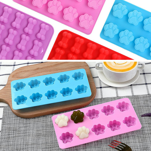 M Molde De Silicona Para Hornear Hueso De Pata Perro