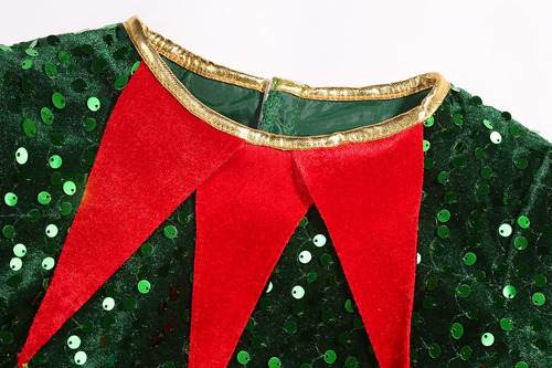 Frekuyrt Conjunto De Disfraz De Elfo Para Niñas, Vestido De