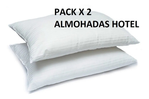 Imagen 1 de 3 de Pack X 2 Almohadas Linea Hotel Duvet Alternativo Premium