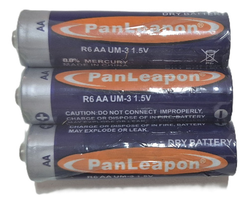 Pilhas Aa 1.5v Econômicas Para Uso Diário Kit Com 3 Unidades