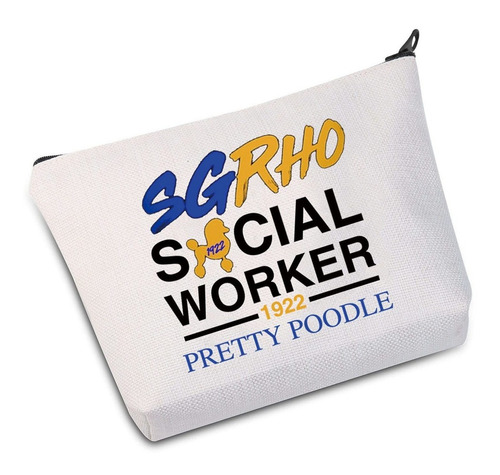 Sgrho Social Worker 1922 Pretty Poodle Cosmetic Bag Sgrho So