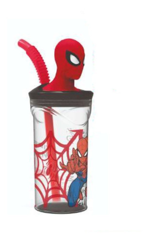 Vaso Spiderman Con Figura En 3d Licencia Original Ha162