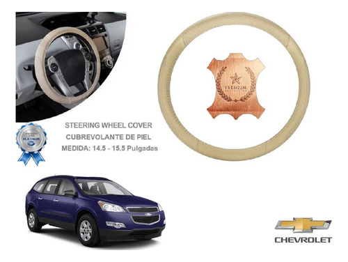 Funda Cubrevolante Beige Piel Chevrolet Traverse 2013