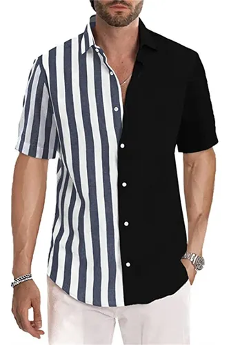 Camisa Rayas Negras Hombre MercadoLibre