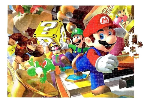 Rompecabezas Super Mario Party Nintendo Ds 500 Piezas Wonder