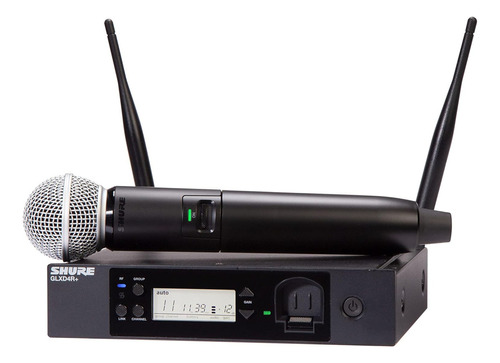 Sistema Inalambrico Digital Shure Glxd24 Microfono Sm58 Color Negro