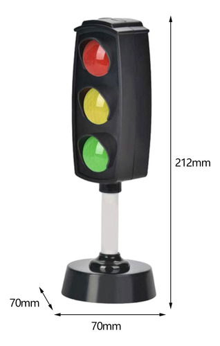 Mini Semáforo, Juguete De Simulación Montessori Negro