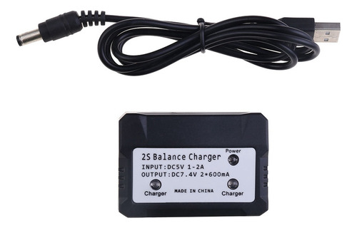 Cargador Usb Rápido Xh-3p 2 En 1 De 7.4 V Para Wltoys 144001
