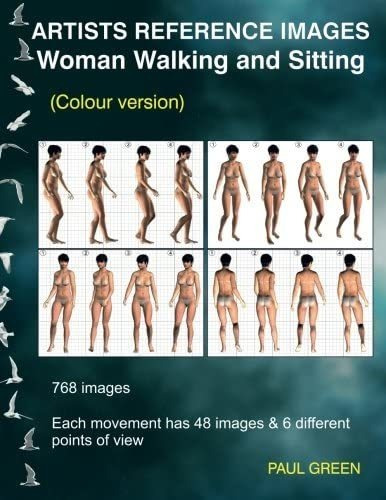 Libro: En Ingles Artists Reference Images Woman Walking A