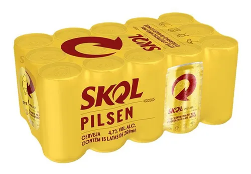 comprar Cerveja Skol Pilsen Com 15 Unidades De 269ml