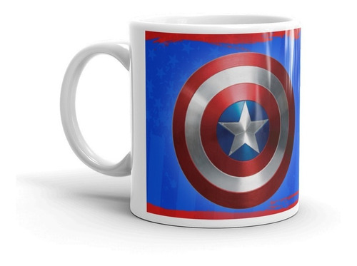 Taza Bonita Capitán América Coleccion Marvel Comics 11oz