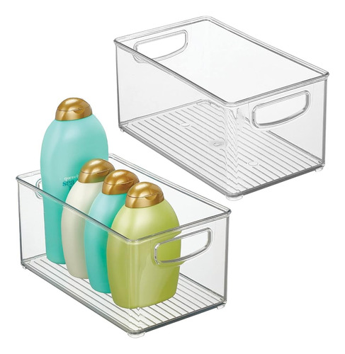 Mdesign Plastic Bathroom Organizer - Contenedor De Soporte D