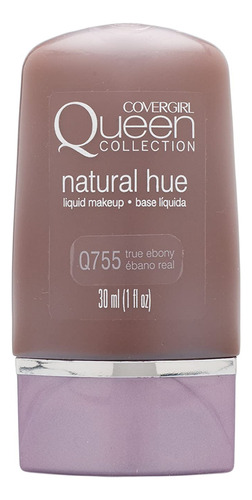 Covergirl Queen Natural Hue Liquid Makeup True Ebony 755, 1