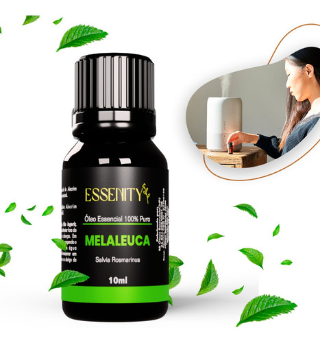Óleo Essencial Melaleuca 100% Puro Premium Essenity 10 Ml