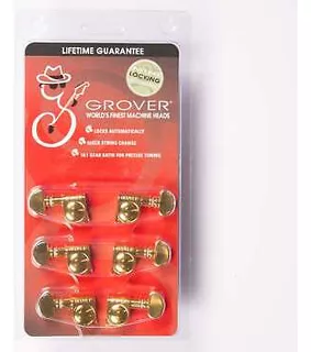 Grover 406g Mini Locking Rotomatic 3x3 Guitar Tuners - G Aad