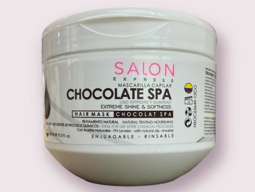 Imagen 3 de 3 de Mascarilla Capilar Chocolate Spa Salón Express