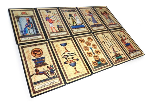 Imagem 4 de 4 de Tarô Egípcio (78 Cartas + Livro + Brinde Guarda-cartas)