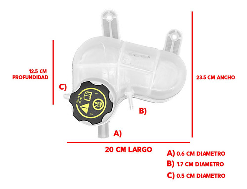 Deposito Anticongelante Gm Spark Ii 1.4 2016 2021 Con Tapon