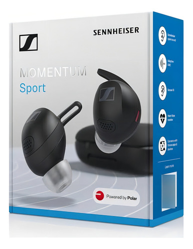 Auriculares deportivos Sennheiser Momentum, colores: negro, claro, blanco