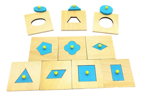 Rompecabezas Geométricos De Madera En 3d Con Forma De Habili