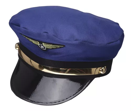 Sombrero Aviador Capitan Azul Cotillon