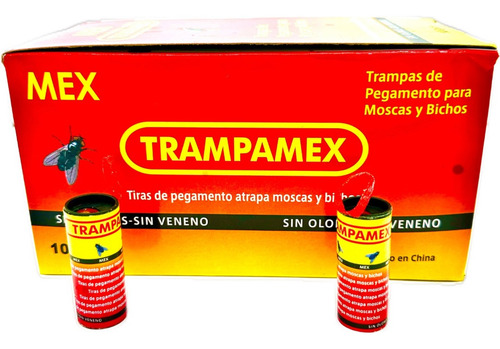 1000 Trampas De Pegamento Atrapa Moscas Pegamoscas Trampamex