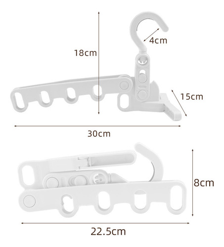3 Conjunto De Perchas Plegables Y Prácticas Para 3 Piezas