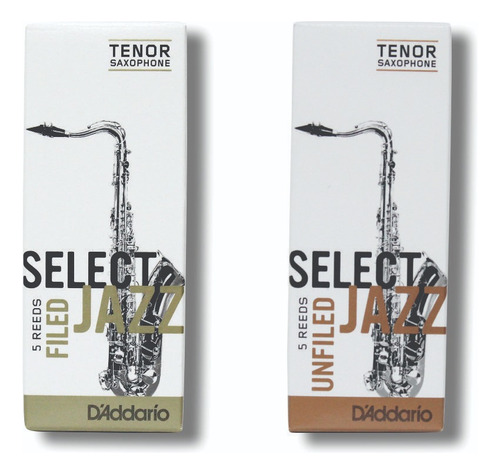 Cx5 Palhetas Sax Tenor Select Jazz Daddari 2s-2m-2h-3s-3m-3h